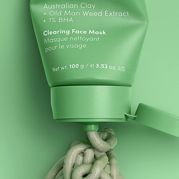bottle of cleansing face mask for oily skin